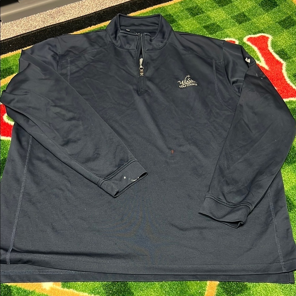 Under Armour 1/4 Zip Pullover Jacket Mens XL Mock Neck Windstar Golf Course